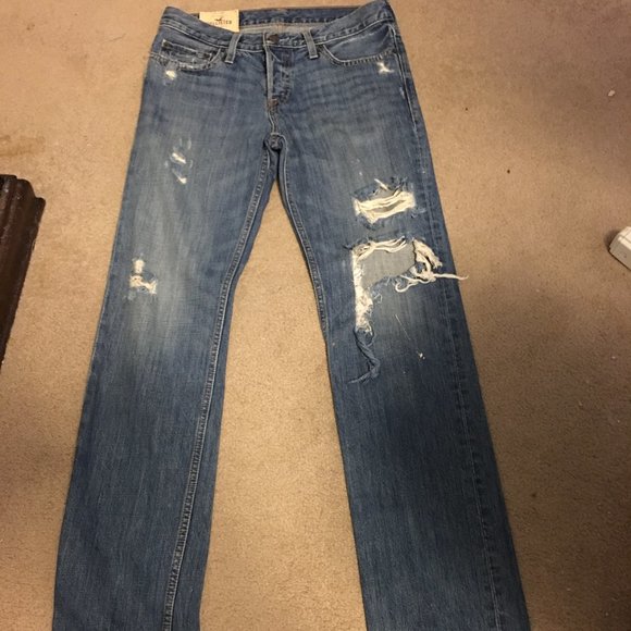 Hollister jeans destroyed womens 30 waist